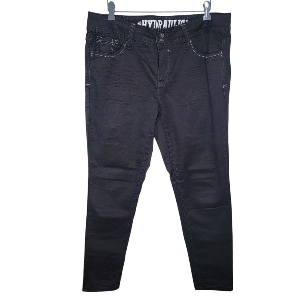 Hydraulic Bailey Super Skinny Black Jeans Size 18w
